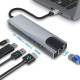 Док-станція RIAS BYL-2007 5в1 USB Type C - PD/USB/HDMI/RJ-45 (3_00418)