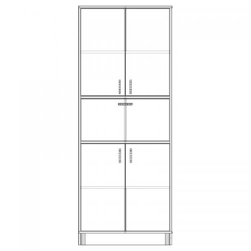 Шафа-Пенал Тиса Мебель ШС-830 Дуб сонома 205x35x80 см Шафа-Пенал Тиса Мебель ШС-830 Дуб сонома 205x35x80 см