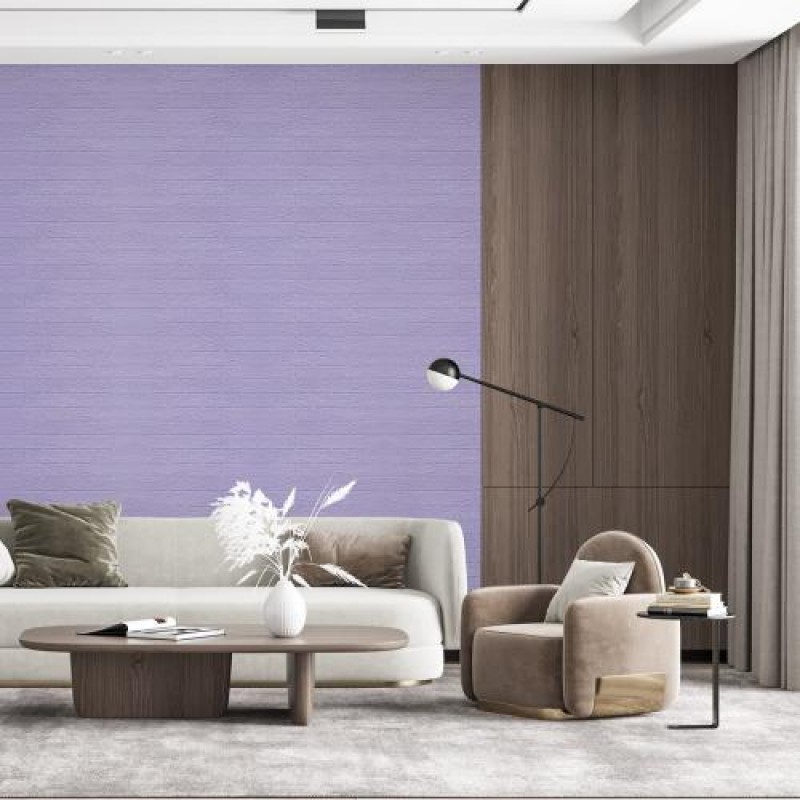 Самоклеюча декоративна 3D панель під цеглу в рулоні 3D Loft 3080x700x3 мм Світло-фіолетовий