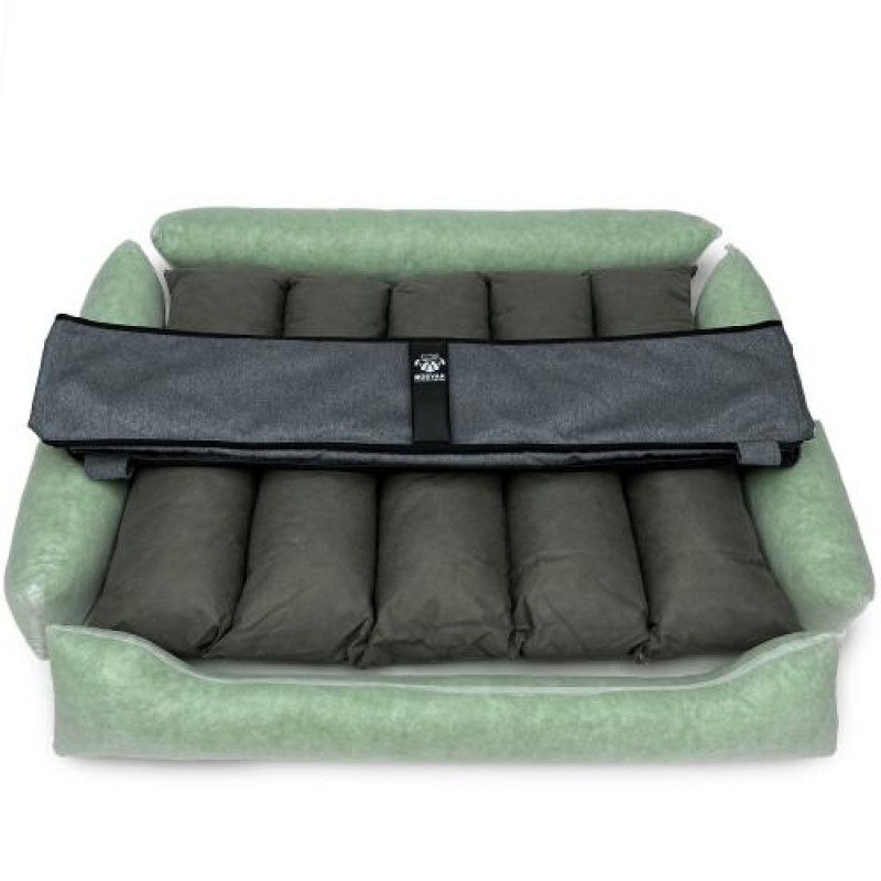 Лежак ліжко для собак всіх порід EGO Bosyak Рогожка XL 105x80 Сірий (спальне місце для великих собак)