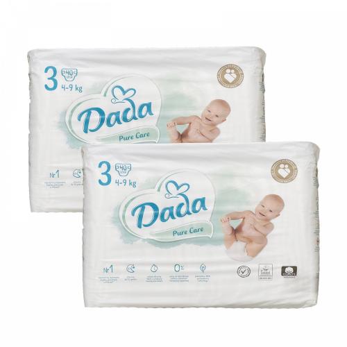 Підгузники Dada Pure Care 3 (4-9 кг) 80 шт в інтернет супермаркеті PbayMarket!