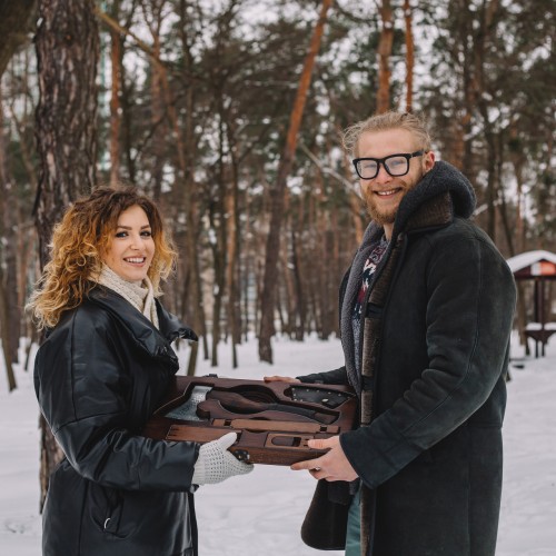 Сокира ВИКИНГ в подарочной коробке Gorillas BBQ