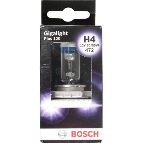 Автолампа BOSCH Gigalight Plus120 H4 60/55W 12V P43t (1987301160) 1шт./бокс в інтернет супермаркеті PbayMarket!