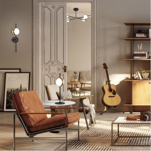 Бра Mantra Cuba 18x14x50 см Чорно-золотистий (Man7163) Бра Mantra Cuba 18x14x50 см Чорно-золотистий (Man7163)