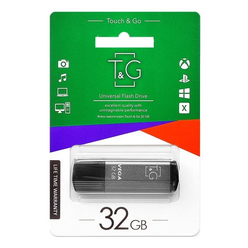 Флеш-накопичувач USB 32GB T&G 121 Vega Series Grey (TG121-32GBGY) в інтернет супермаркеті PbayMarket!