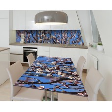 Наклейка 3Д вінілова на стіл Zatarga «Абрикосовий колір» 650х1200 мм для будинків, квартир, столів, кафе