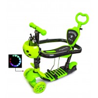 Самокат Scale Sports Scooter Сонечко 5in1 Green багатофункціональний з бортиком