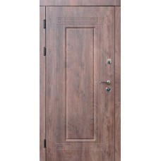 Двері вхідні металеві вуличні Остін Ваш ВиД Спіл дерева коньячний 960,860х2050х75 Ліве/Праве