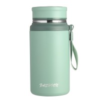 Термос з датчиком температури та ситечком YIWU Fashion 700 мл Оливковий (HP-14-20GR)