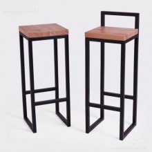 Барний стілець GoodsMetall із металу в стилі 750х350х350 ЛОФТ БС6