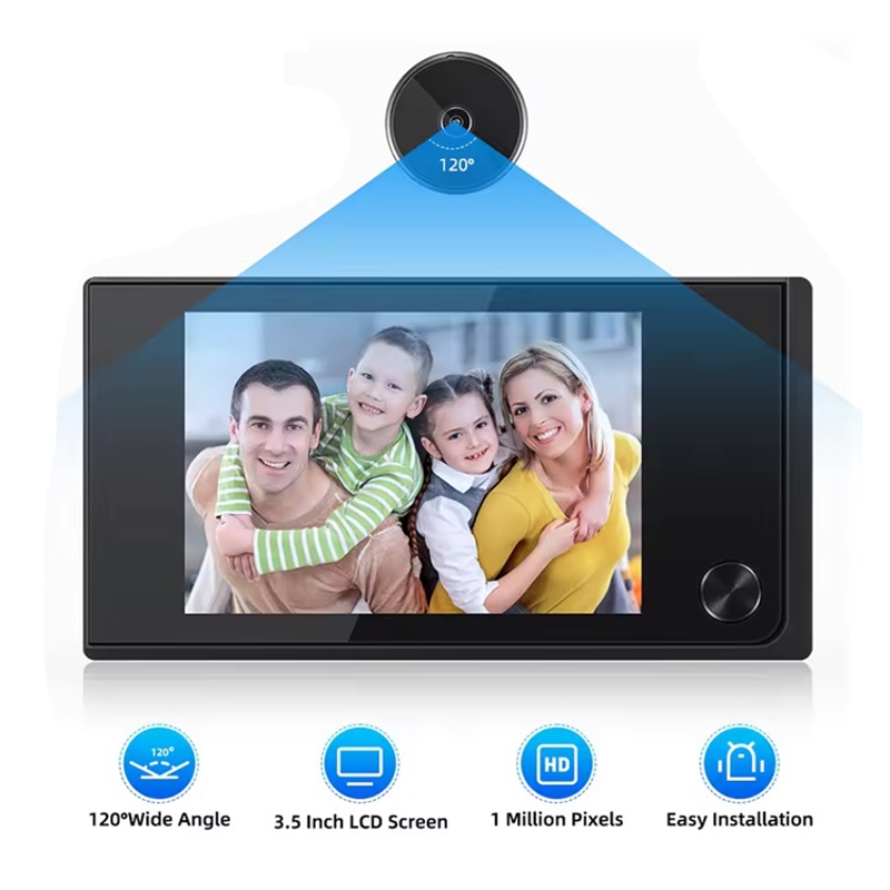 Відеовічко дверне цифрове для квартири Kivos SF515 c 3,5