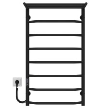 Рушникосушарка електрична Трапеція з полицею П8 500х900 Deffi Чорний JD03 (C.TP.90.50.8.E.B.L.1)