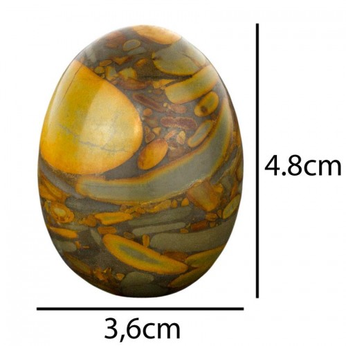 Фігурка Яйце Натуральний Камінь Розмір 4,8х3,6х3,6 см Коричневий (13097) в інтернет супермаркеті PbayMarket!