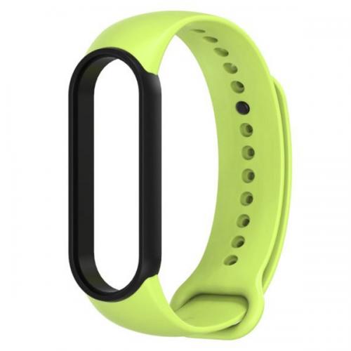 Ремінець MiJobs Double Color для Xiaomi Mi Band 5/6 Lime Ремінець MiJobs Double Color для Xiaomi Mi Band 5/6 Lime