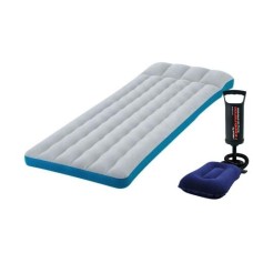Надувний матрац Intex 67998-2, 72 х 189 х 20 см, подушка та ручний насос. Одномісний