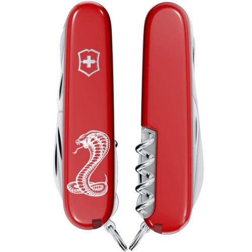 Складаний ніж Victorinox Huntsman Zodiac Могутня кобра 91 мм Різнокольоровий (1.3713_Z4340u) Складаний ніж Victorinox Huntsman Zodiac Могутня кобра 91 мм Різнокольоровий (1.3713_Z4340u)