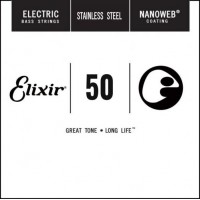 Струна Elixir 13351 Nanoweb Stainless Steel Electric Bass String .050 Струна Elixir 13351 Nanoweb Stainless Steel Electric Bass String .050