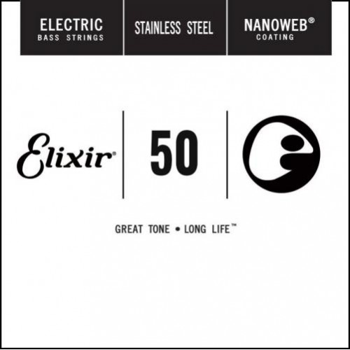 Струна Elixir 13351 Nanoweb Stainless Steel Electric Bass String .050 Струна Elixir 13351 Nanoweb Stainless Steel Electric Bass String .050
