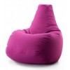 Безкаркасне крісло мішок груша Coolki Рогожка XXL 130x90 малиновий
