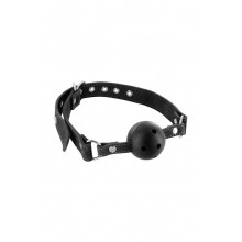 Кляп Fetish Tentation Premium Leather gag with stiff ball