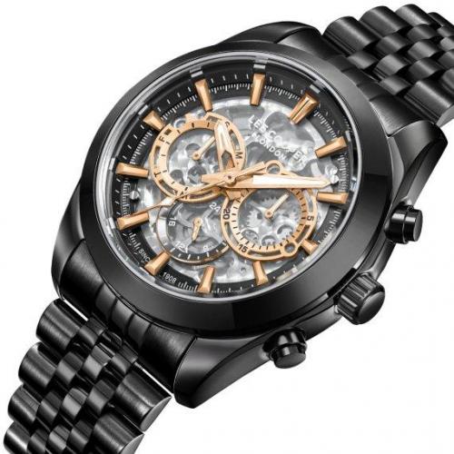 Годинник чоловічий наручний Lee Cooper DeLuxe Mechanical Чорний (2600913434) Годинник чоловічий наручний Lee Cooper DeLuxe Mechanical Чорний (2600913434)
