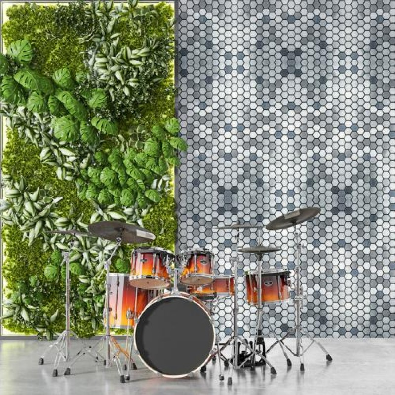 Самоклеюча алюмінієва плитка Sticker Wall 300х300х3 мм Різнокольоровий (SW-00001928)