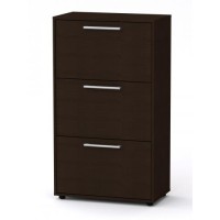 Висока тумба для взуття Компанит ТО 20 70х38х123 см Венге темний Висока тумба для взуття Компанит ТО 20 70х38х123 см Венге темний