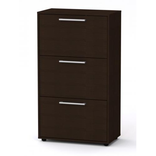 Висока тумба для взуття Компанит ТО 20 70х38х123 см Венге темний Висока тумба для взуття Компанит ТО 20 70х38х123 см Венге темний