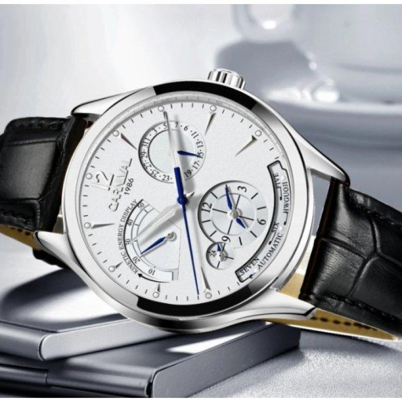 Наручний годинник чоловічий Carnival Kinetic Хром (987969200)