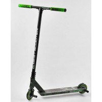Самокат трюковий Best Scooter Crash HIC-система Пегі алюмінієвий диск та дека Black/Green (102313)