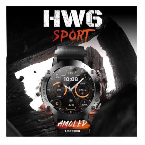 Смарт-годинник H&W HW6 Sport Amoled+IP67 Silver