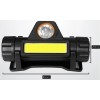 Ліхтар налобний акумуляторний Bluefield РН2 5W 2 лампи XPE + COM 500 Lm Чорний (ФH050566)