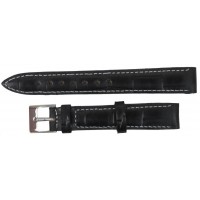 Ремінець для годинника зі шкіри Mykhail Ikhtyar 16 мм Чорний (S606-16S Black) Ремінець для годинника зі шкіри Mykhail Ikhtyar 16 мм Чорний (S606-16S Black)