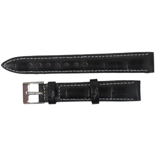 Ремінець для годинника зі шкіри Mykhail Ikhtyar 16 мм Чорний (S606-16S Black) Ремінець для годинника зі шкіри Mykhail Ikhtyar 16 мм Чорний (S606-16S Black)