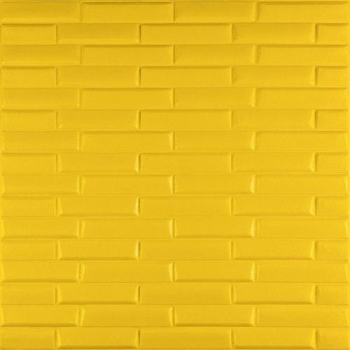 3D панель самоклеюча кладка жовта 700х770х7мм (037) Sticker Wall SW-00000302 3D панель самоклеюча кладка жовта 700х770х7мм (037) Sticker Wall SW-00000302