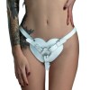 Трусики Серце для страпону з натуральної шкіри Feral Feelings - Hearts Strap-on Belt White в інтернет супермаркеті PbayMarket!