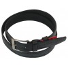 Шкіряний ремінь Skipper 110-130 x 3.5 см Чорний (1000-35)