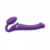 Безремінний страпон з вібрацією Strap-On-Me Vibrating Violet M, діаметр 3,3 см, пульт ДК, регульован в інтернет супермаркеті PbayMarket!