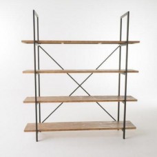 Стелаж для зберігання в стилі Loft Чорний NS-1812 1980x1800x400 мм