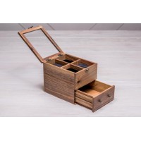 Органайзер для зберігання наручних годинників ecoWalnut 14.9х18х14.1 см Органайзер для зберігання наручних годинників ecoWalnut 14.9х18х14.1 см