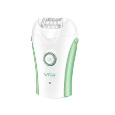 Жіночий бездротовий акумуляторний епілятор з підсвічуванням та насадками VGR V-705 Зелений