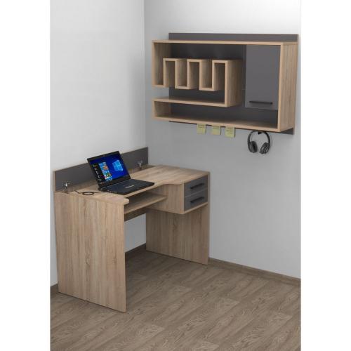 Комп'ютерний стіл Тиса Мебель Тіса Стиль-4 Сонома Графіт 750x600x1050 мм Комп'ютерний стіл Тиса Мебель Тіса Стиль-4 Сонома Графіт 750x600x1050 мм