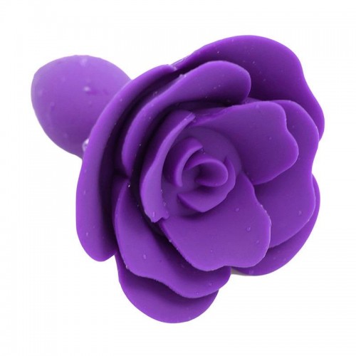 Силіконова фіолетова анальна втулка у вигляді троянди We Love в інтернет супермаркеті PbayMarket!