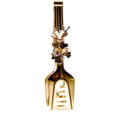 Щипці сервірувальні YIWU Food Clip 21,5 см Золотистий (HP-8-62)