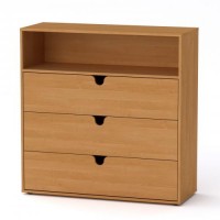 Комод МГ-7 тумба-3 Компаніт Вільха (106,4х40х109,4 см) Комод МГ-7 тумба-3 Компаніт Вільха (106,4х40х109,4 см)