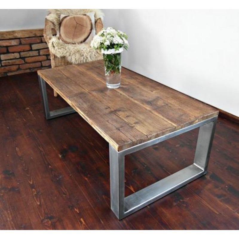 Кавовий журнальний столик у стилі Loft NS-639 480x1100x600 мм Черный