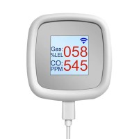 Wifi датчик витоку природного газу + чадного газу 2 в 1 з екраном та сиреною Nectronix GLD-20