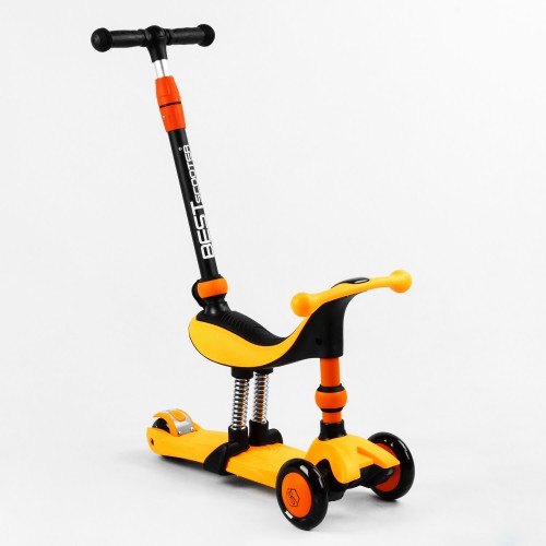Самокат-велобіг триколісний Best Scooter колеса PU зі світлом 3 в 1 70 кг Orange (105657) Самокат-велобіг триколісний Best Scooter колеса PU зі світлом 3 в 1 70 кг Orange (105657)