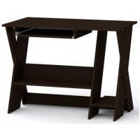 Стіл комп'ютерний СКМ-4 Компаніт Венге темний (100х59х75 см) Стіл комп'ютерний СКМ-4 Компаніт Венге темний (100х59х75 см)