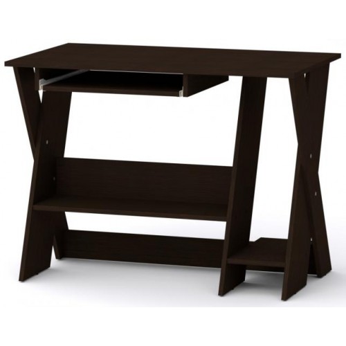 Стіл комп'ютерний СКМ-4 Компаніт Венге темний (100х59х75 см) Стіл комп'ютерний СКМ-4 Компаніт Венге темний (100х59х75 см)